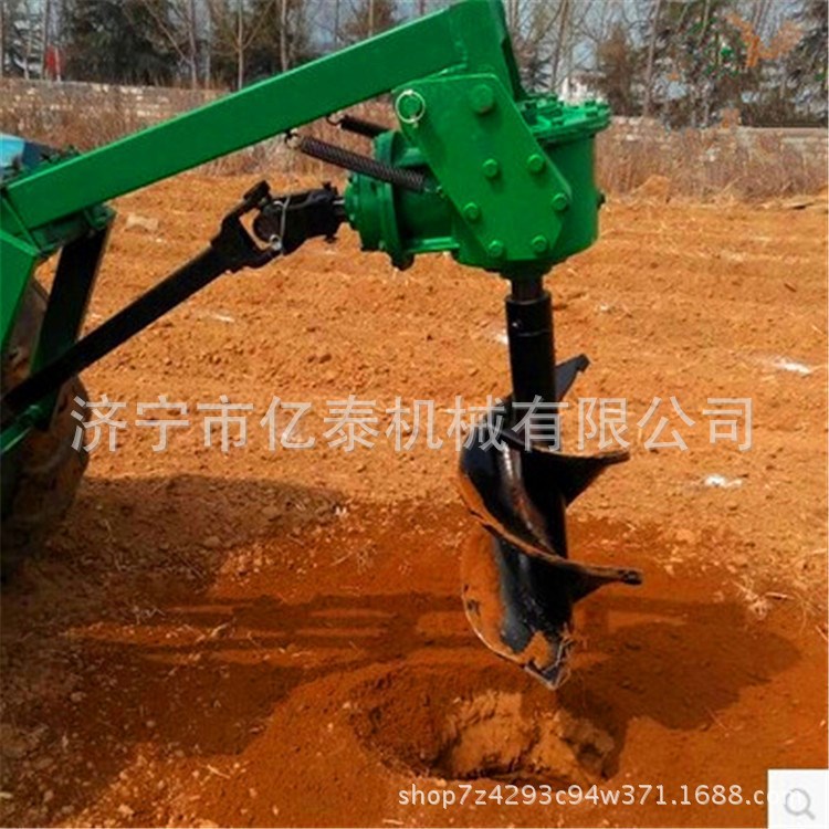 盐亭县公园地钻机 多用途苗圃种植挖坑机 牵引式工程用钻眼机