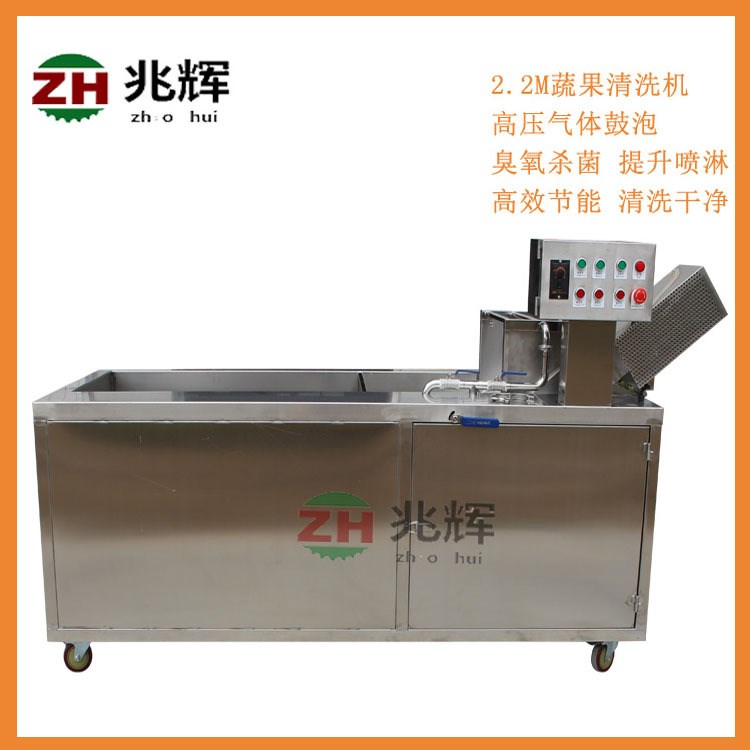 兆辉原装自产不锈钢201.304材质洗菜机 现货供应多型号蔬果洗菜机