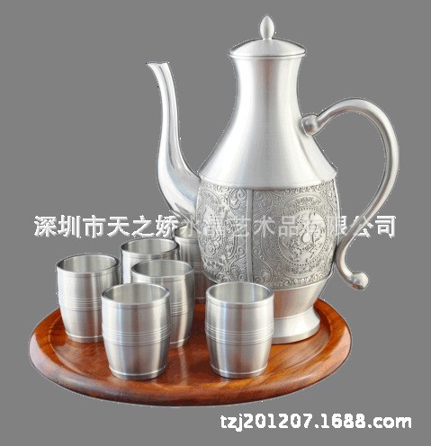 厂家直销锡酒具 四纹神茶具套装 酒厂礼品 高端家居乔迁礼品