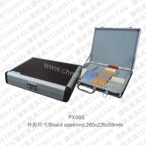 品质耐用强劲适合建材行业谦帆精品人造石样品盒手提箱PX005