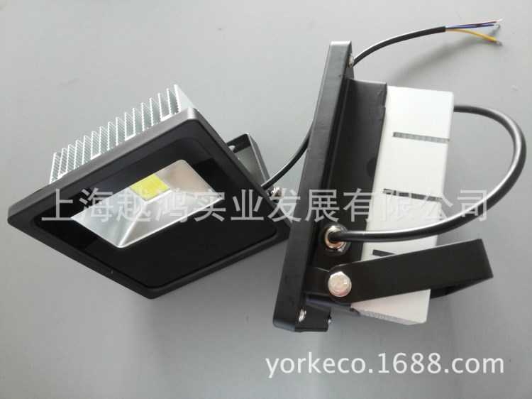 70W LED大功率户外投光灯 美国芯片，220V输入，COB 又耐用