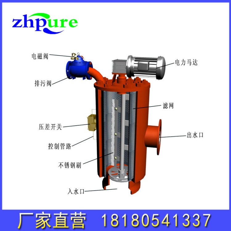 重庆云南自清洗过滤器 全自动过滤器 管道过滤器反冲洗过滤器