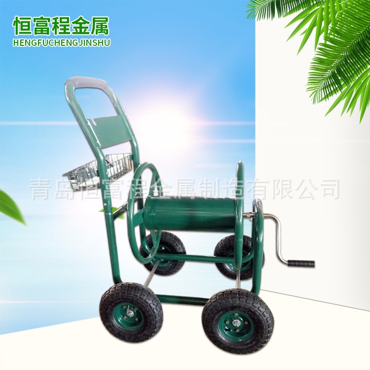 恒富程厂家塑料翻斗花园工具车 花园搬运工具车 dump cart