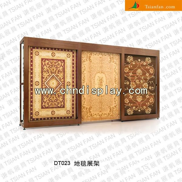推拉式地毯展架，窗帘展示架，毛毯展具 DT023