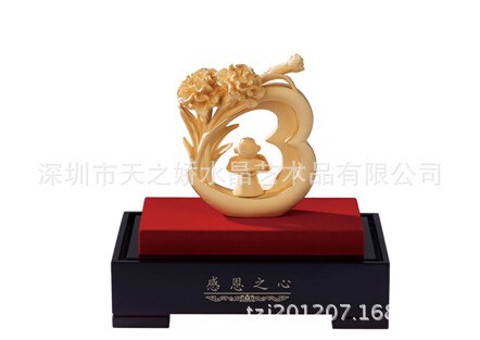 新款感恩之心摆件 银行保险校庆礼品 送恩师送领导礼品