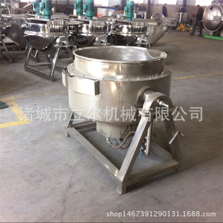 猪蹄可带保温卤煮锅 卤水猪下水猪肉可歪斜出料卤锅夹层锅立式
