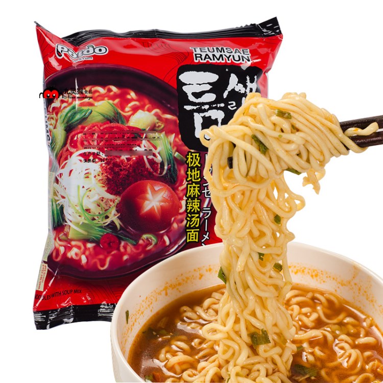 八道御膳极地麻辣汤面120g 韩国方便面泡面 美味煮面拉面零食