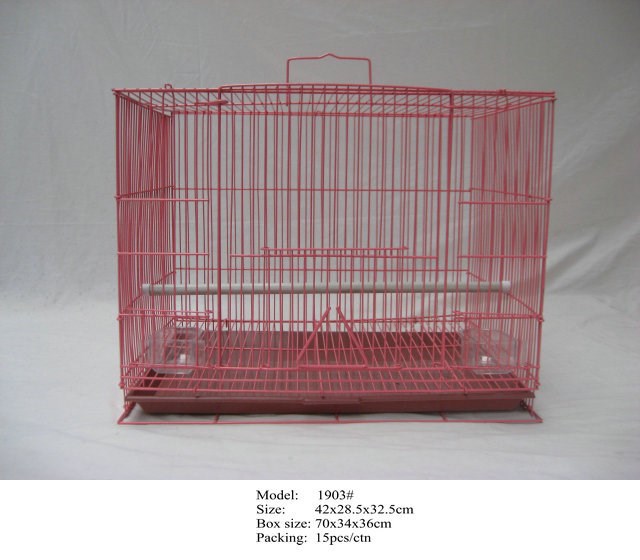 宠物用品批发 宠物笼 金属鸟笼 1903# (middle size bird cage)