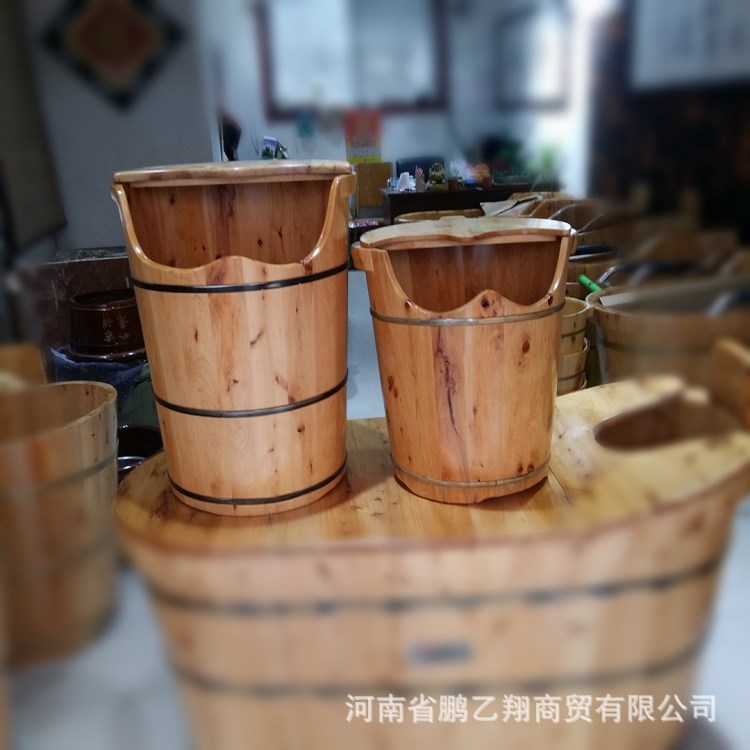 鹏乙翔木桶包邮pyx021足疗香柏木熏蒸桶厂家直销  熏蒸木桶足疗桶