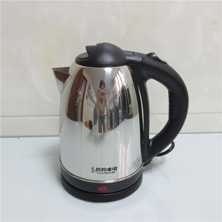 妈妈咪呀不锈钢电热水壶BJ-K18   360°旋转底盘 1.8L 超低价