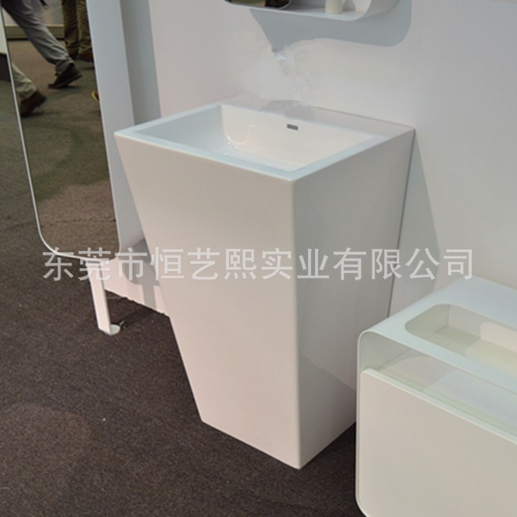 接各种工程 机场洗手间人造石一体化洗手盆 医院亚克力洗手池台面