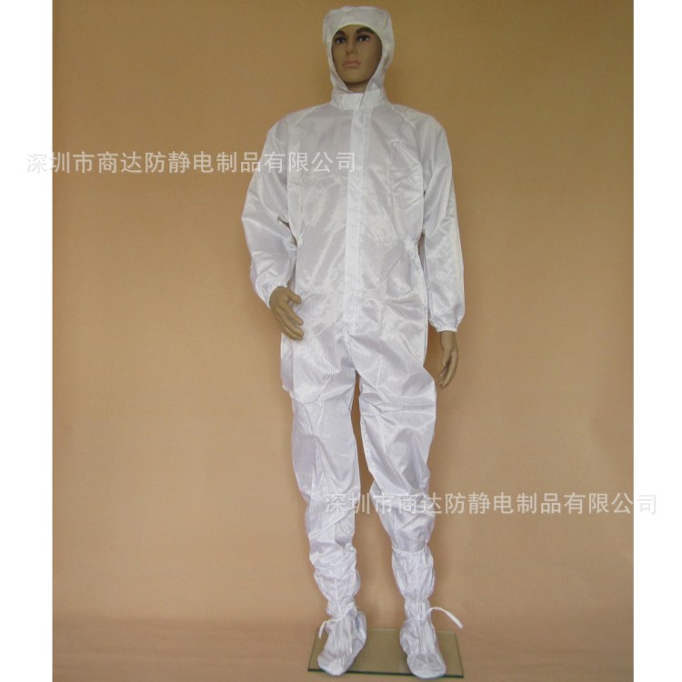 批发 低价 供应防静电工作服连体连帽服 (含鞋帽）颜色可订做