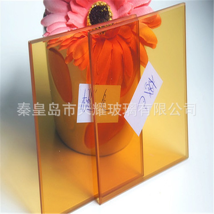 10.38夹胶玻璃/彩色夹胶玻璃/橙色夹胶玻璃/建筑玻璃
