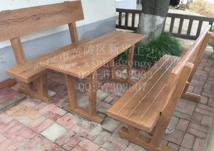 仿木靠背座椅模具 仿木桌凳模具 仿木圆桌凳模具仿树皮坐凳模具
