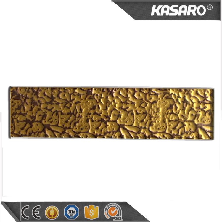 金黄色玻璃马赛克 100x300mm KASARO KSL-BKM011