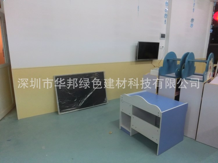 广东深圳柳州新型教室专用PVC地板胶 幼儿园楼梯台阶使用塑胶地板