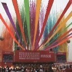 庆典空中彩虹出租，舞台飞布安装租赁服务，庆典舞台彩布飞龙租赁