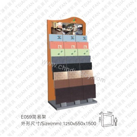 瓷砖展示架 石材展览柜 大理石展具架，天花板展架，简易插架E059
