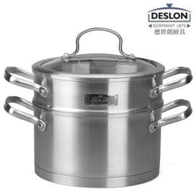 德世朗厨具 欧式多用蒸汤锅DSL-D025汤锅、蒸锅 带多用蒸隔锅具