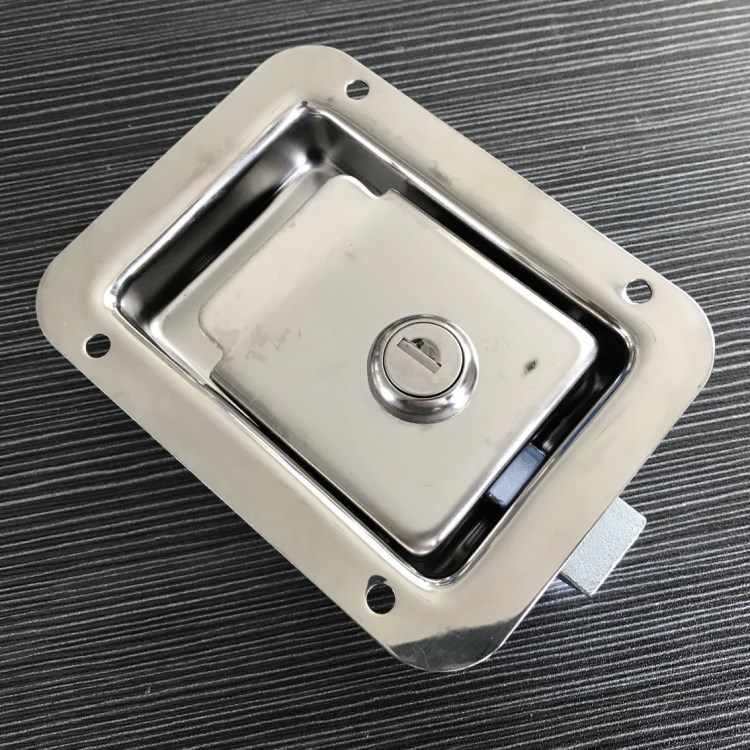 厂家生产工具箱不锈钢锁具集装箱特种车内埋式挖手面板锁通用款