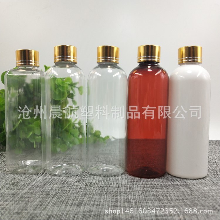 现货  100ml塑料瓶 鱼药瓶 金属盖瓶 透明pet酒瓶 液体分装瓶