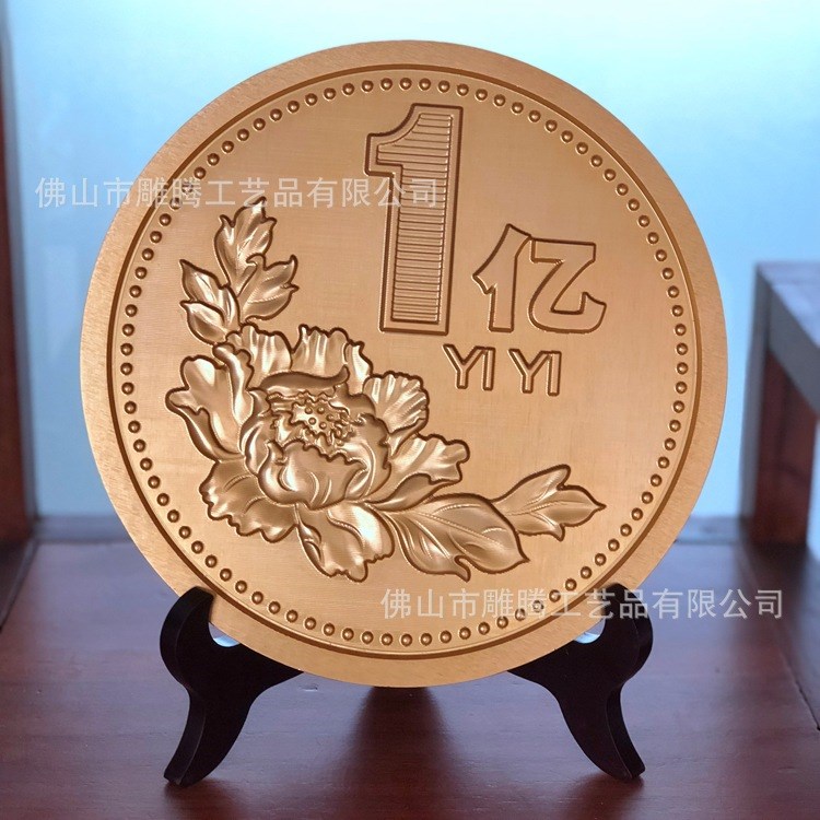 铜铝雕刻工艺品摆件 立体装饰画 可带图来样定制