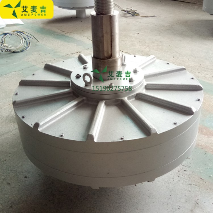 厂家定制 5000w 150rpm  220v/380v无铁芯永磁发电机 盘式永磁发