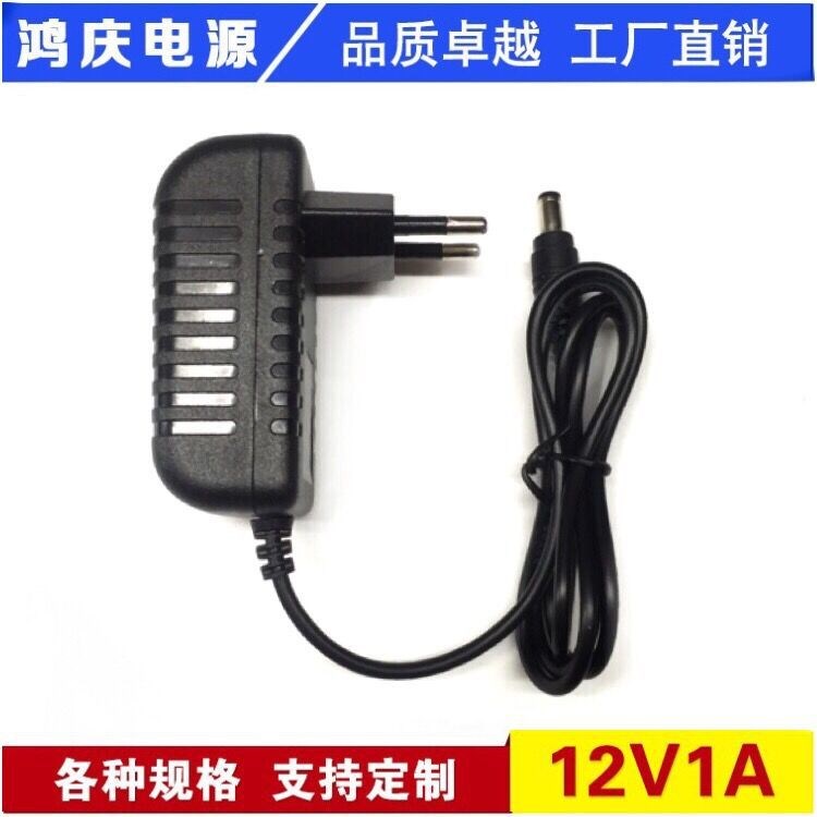 工厂直销 12V1A电源适配器监控LED灯条灯带路由器12W开关电源