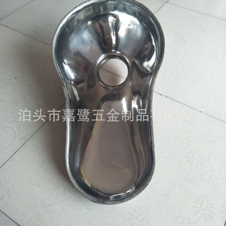 厂家直营 不锈钢小罩便器 蹲便器底盆 一体成型不锈钢蹲便器