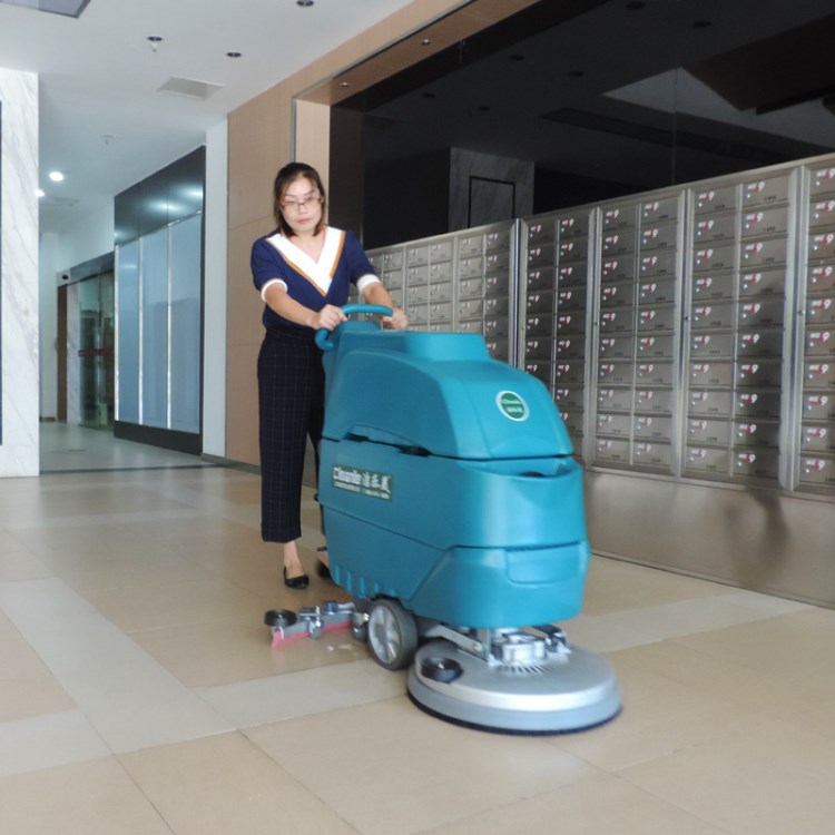 电动洗地机洁乐美全自动工厂手推式商用多功能工业擦地机器洗地机