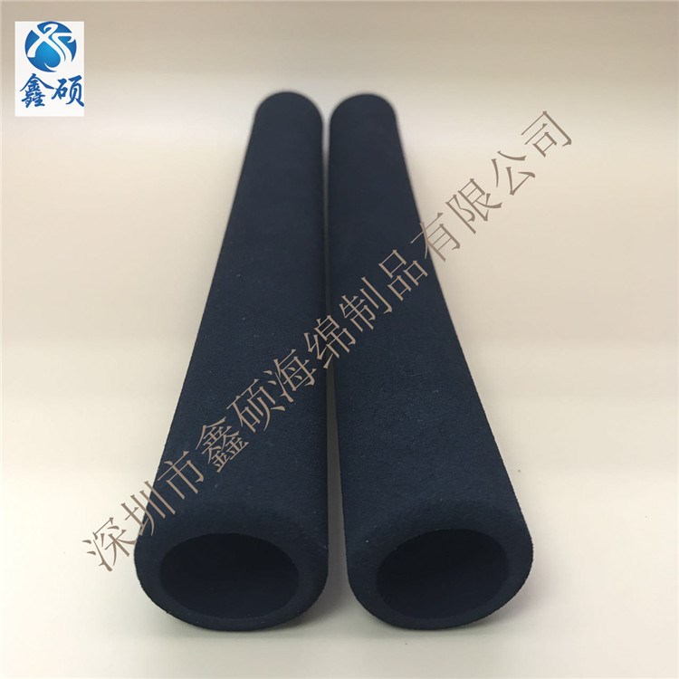 厂家销售 黑色把套 磨面倒角海绵 NBR减震防滑橡塑管套