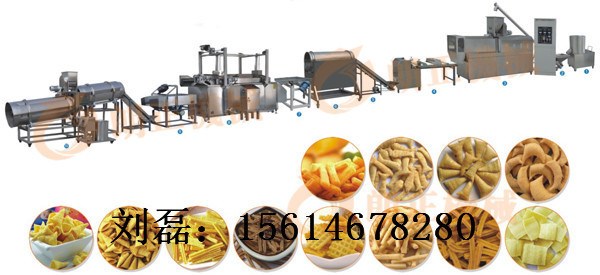 山东厂家直销锅巴机 锅巴膨化机锅巴食品膨化生产线-济南朗正机械