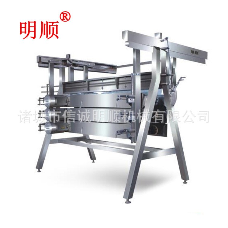 L明顺全自动立式脱羽机鸡鸭脱毛机家禽屠宰流水线安装设计