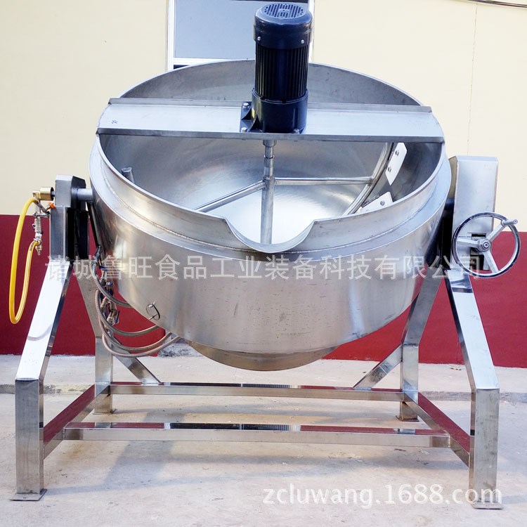 厂家现货供应化糖锅 不锈钢全自动可倾搅拌炒菜锅模仿人工翻炒锅