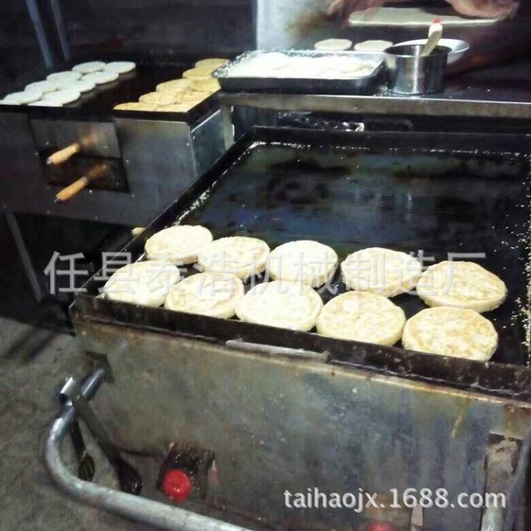 现货直销电打烧饼机器/燃气烧饼烤炉/油酥芝麻烧饼炉子