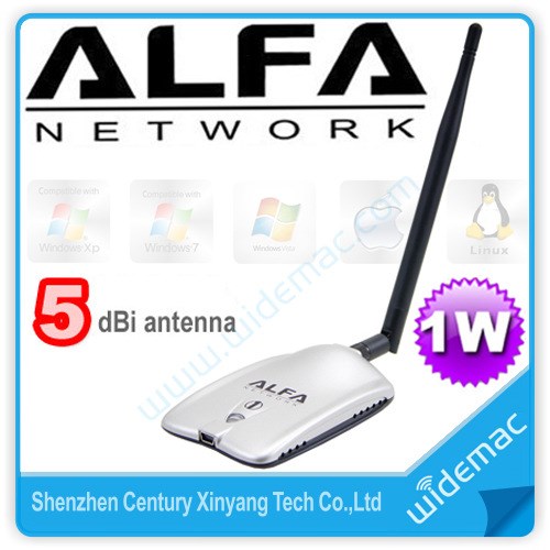 Awus036H Alfa Network card 1000mW USB WiFi Adapter