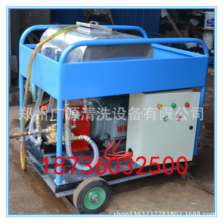 500bar电动高压水大坝冲毛机电动22kw意大利高压泵清洗机