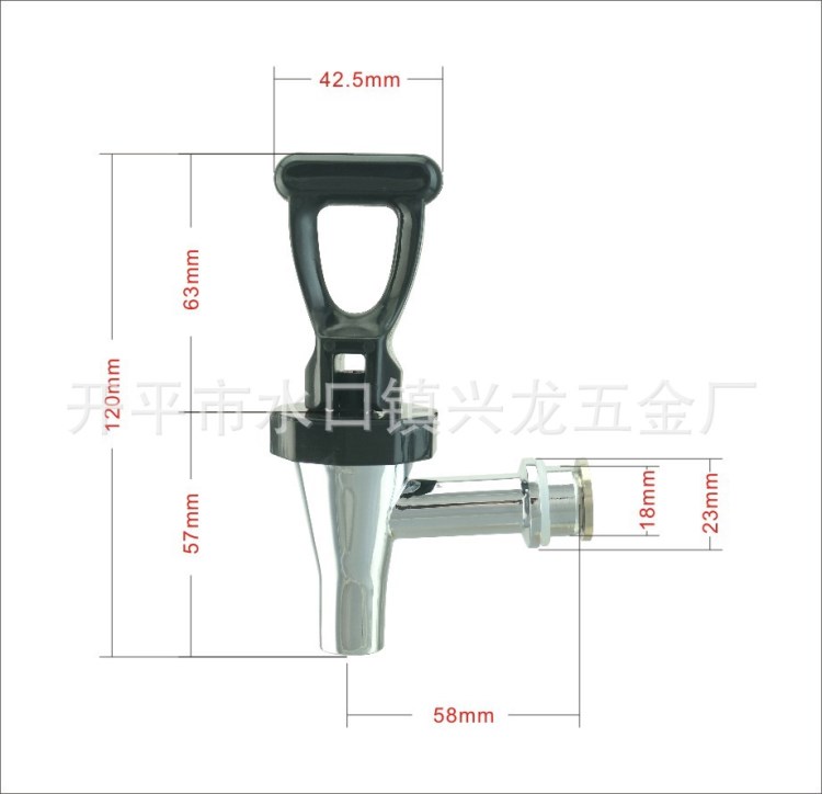 厂家批发全铜按压式奶茶壶冰桶果汁鼎咖啡鼎水龙头A108