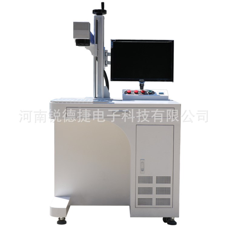 厂家直销不锈钢小型高速光纤激光打标机 台式双向激光打标打标机