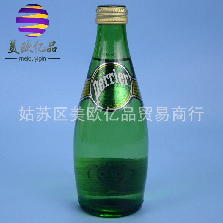 批发兼零售 法国巴黎天然含气矿泉水（法矿水） 330ml 1*24瓶