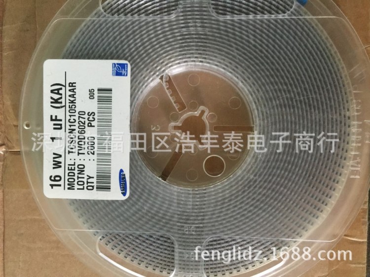 TCSCN1C105KAAR 三星 贴片钽电容 16V 1UF 10%精度A型  原装现货