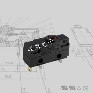 UL TUV韩国防水微动开关WS1 轻触按键开关 自锁行程开关