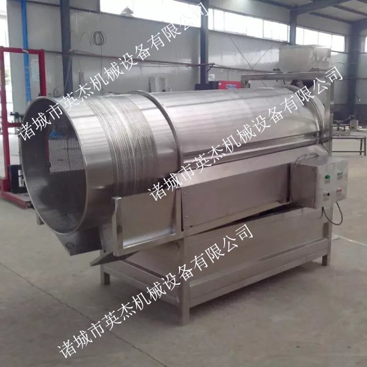 连续是不锈钢拌料机 油炸薯条加工生产线专用调味机 滚筒拌料机