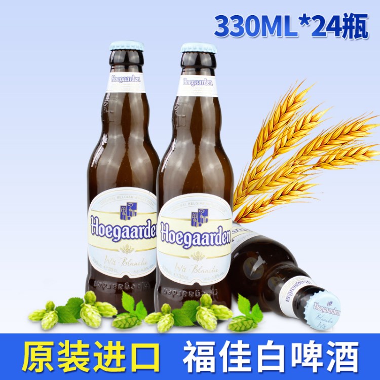 原装生啤酒 比利时福佳白啤酒 330ml*24瓶夜场鲜啤整箱批发