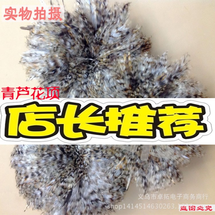 厂家批发野鸡毛4-6英寸青芦花项毛DIY羽毛芦花彩色捕梦网耳环饰品