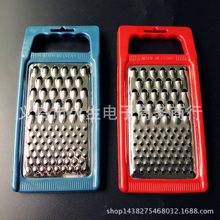 塑料手提的 铁皮拉丝刨子 刨丝器 多功能切菜器 一元店厨房工具