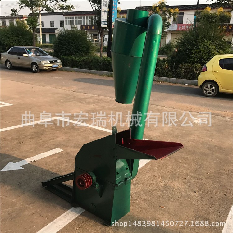 家用玉米秸秆饲料粉碎机大型自动进料粉碎机多功能饲料粉碎机