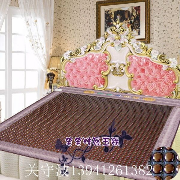 厂家批发玉石加热床垫锗石托玛琳双温双控远红外线保健电热床垫
