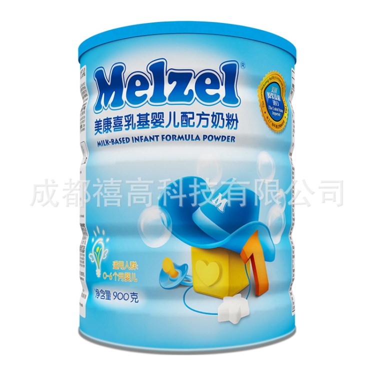 美国原装Melzel/美康喜幼儿配方奶粉1/2/3段900G*1罐