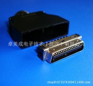 ZOMOS SCSI MDR1.27mm间距 全镀金 线端配套外壳 20P 伺服连接器